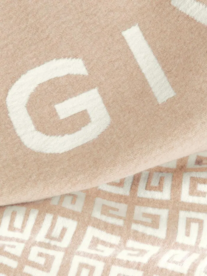 4g Double Sided Scarf In Wool And Cashmere Sisal Women Givenchy Scarves