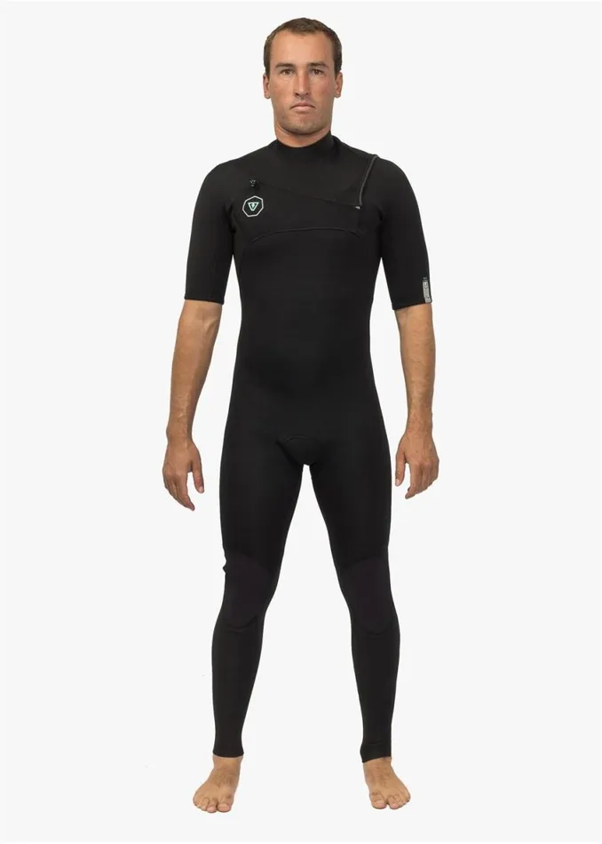 7 Seas 22 Short Sleeve Full Suit Wetsuit Black Men Vissla Wetsuits