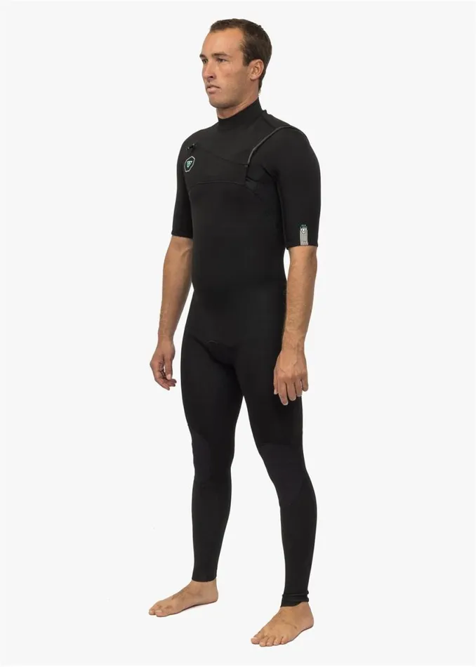 7 Seas 22 Short Sleeve Full Suit Wetsuit Black Men Vissla Wetsuits