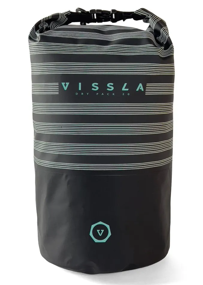 7 Seas 20L Dry Pack Black Stripe Men Vissla Accessories
