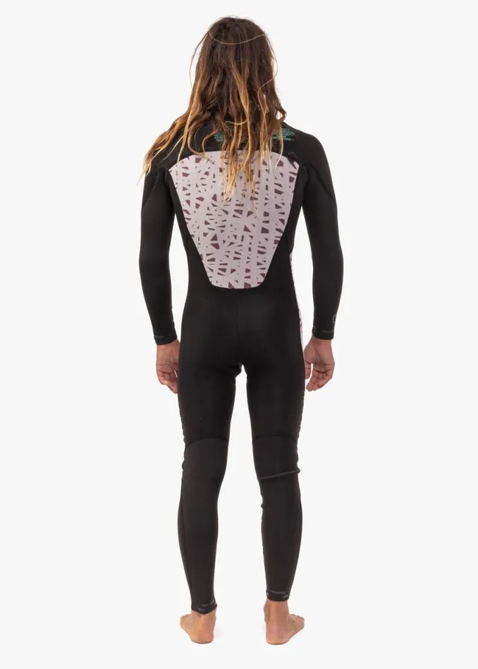 7 Seas 43 Full Chest Zip Wetsuit 8211 Black With Jade Logos Black Men Vissla Wetsuits