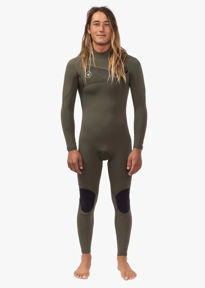 7 Seas 43 Full Chest Zip Wetsuit Army Men Vissla Wetsuits