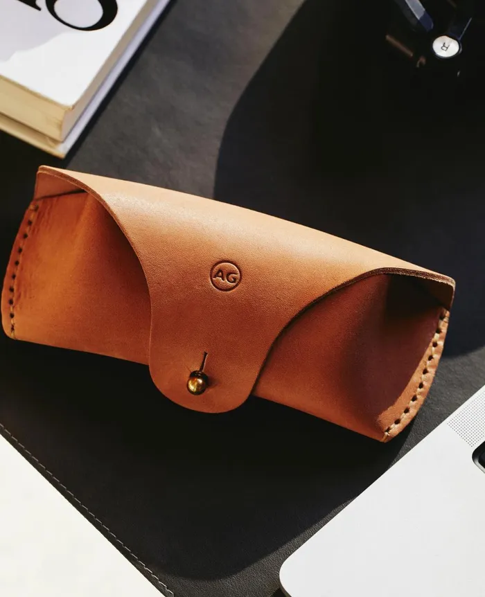AG Jeans AG Eyeglass Case Naturalbrass WomenMen Leather Goods AG Jeans AG Eyeglass Case Naturalbrass WomenMen Leather Goods