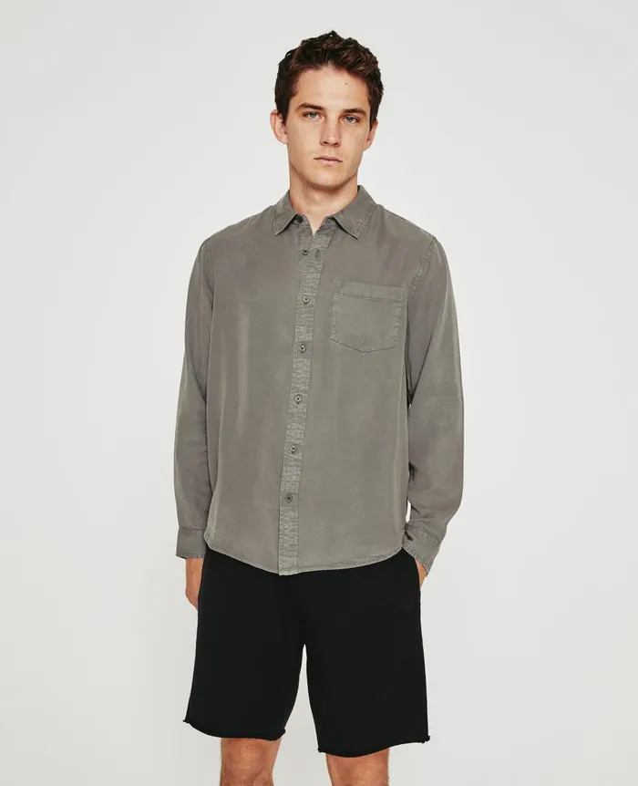 AG Jeans Aiden Shirt Light Sterling Men Shirts