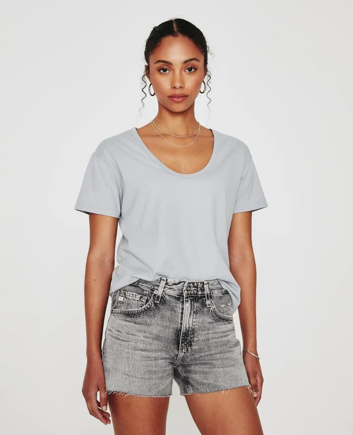 AG Jeans Aspen U White Sands Women Tees and Tanks
