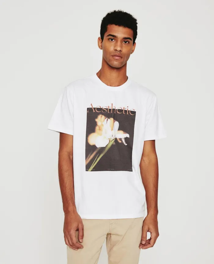AG Jeans Bryce Crew Aesthetic True White Men Tees