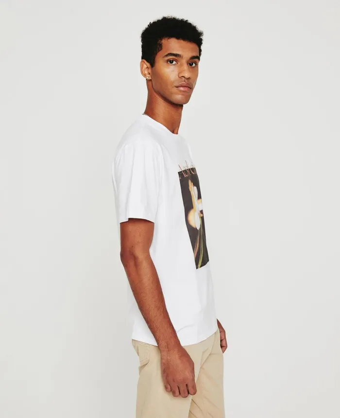 AG Jeans Bryce Crew Aesthetic True White Men Tees AG Jeans Bryce Crew Aesthetic True White Men Tees