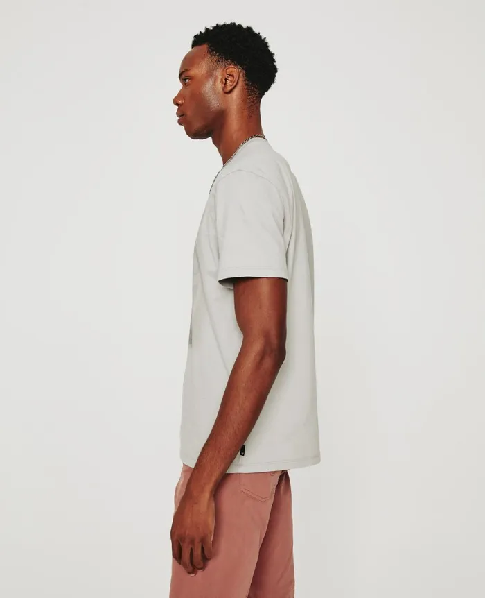 AG Jeans Bryce Crew Elemental Silver Grey Men Tees AG Jeans Bryce Crew Elemental Silver Grey Men Tees