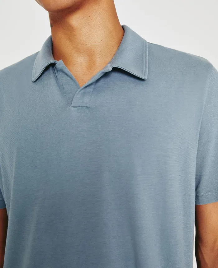AG Jeans Bryce Johnny Collar Coldwater Slate Men Polos AG Jeans Bryce Johnny Collar Coldwater Slate Men Polos