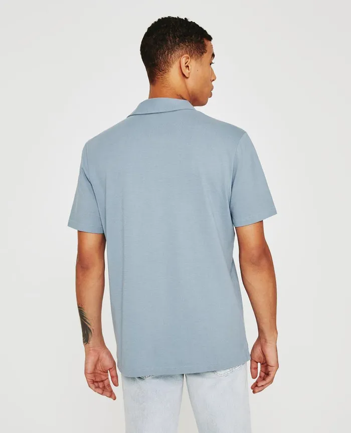 AG Jeans Bryce Johnny Collar Coldwater Slate Men Polos AG Jeans Bryce Johnny Collar Coldwater Slate Men Polos