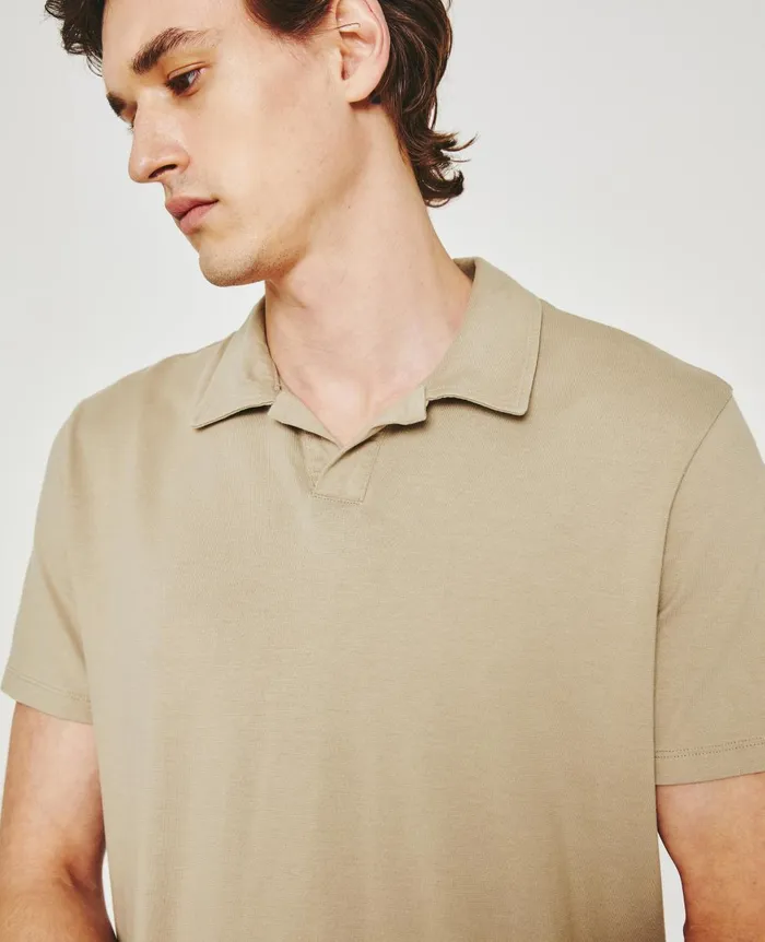 AG Jeans Bryce Johnny Collar Dry Dust Men Polos AG Jeans Bryce Johnny Collar Dry Dust Men Polos