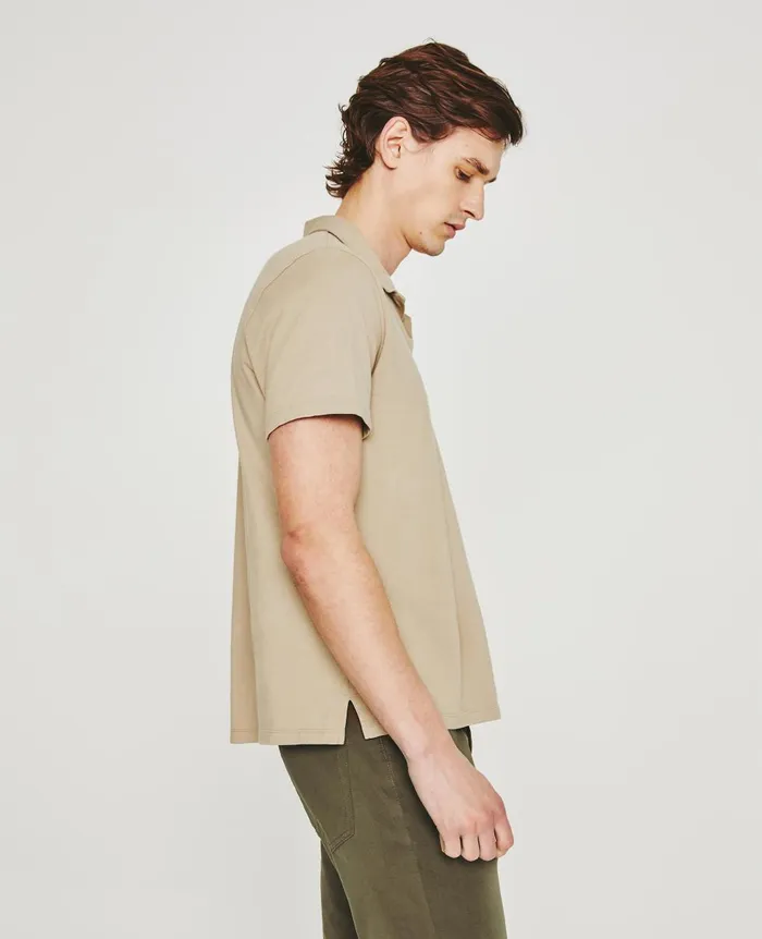 AG Jeans Bryce Johnny Collar Dry Dust Men Polos AG Jeans Bryce Johnny Collar Dry Dust Men Polos