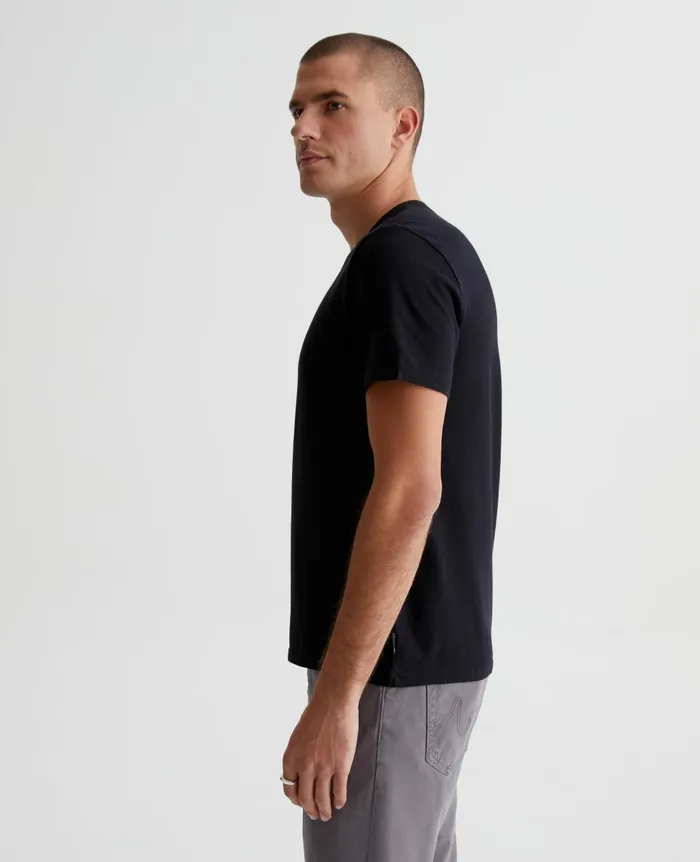 AG Jeans Bryce Vee True Black Men Tees AG Jeans Bryce Vee True Black Men Tees