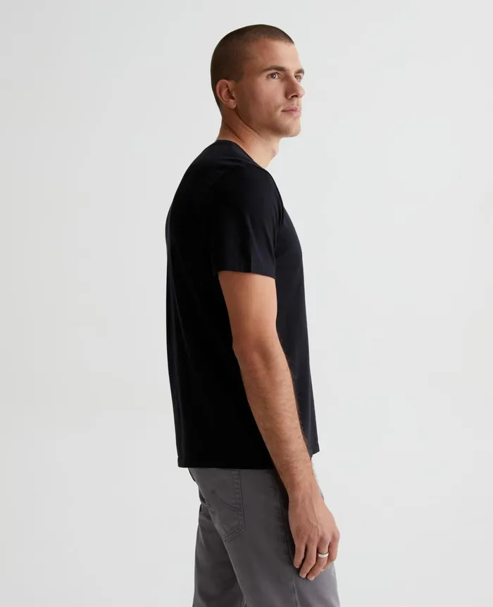 AG Jeans Bryce Vee True Black Men Tees AG Jeans Bryce Vee True Black Men Tees