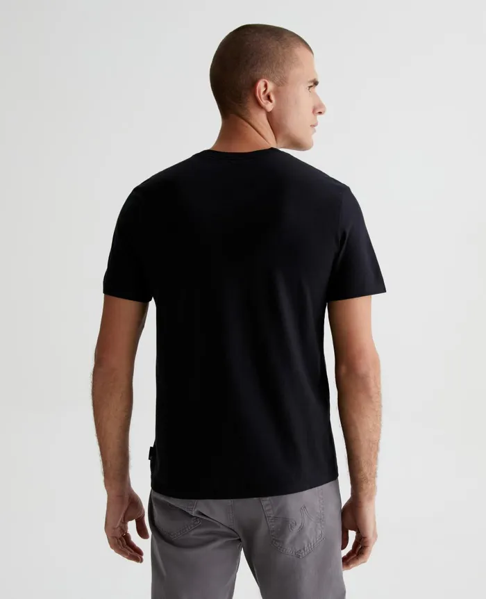 AG Jeans Bryce Vee True Black Men Tees AG Jeans Bryce Vee True Black Men Tees