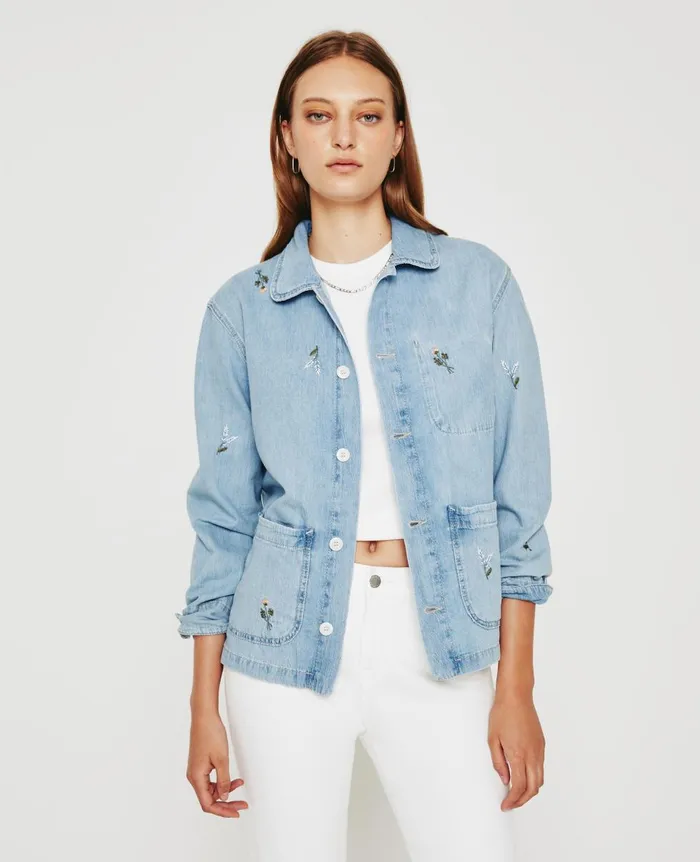 AG Jeans Everlee Jacket Eb Super Bloom Flower Garden Women Jackets