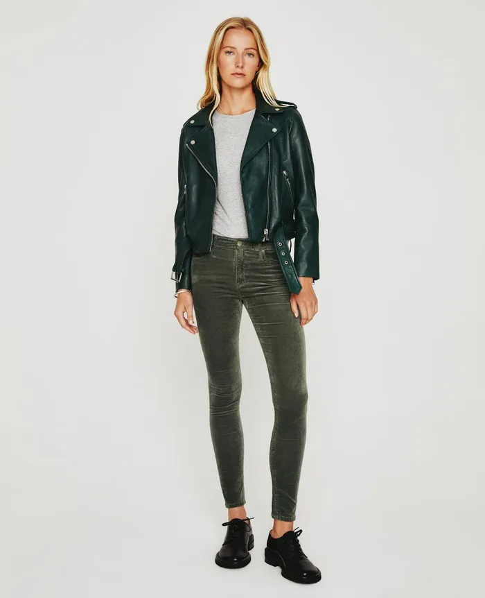 AG Jeans Farrah Skinny Armory Green Women Pants