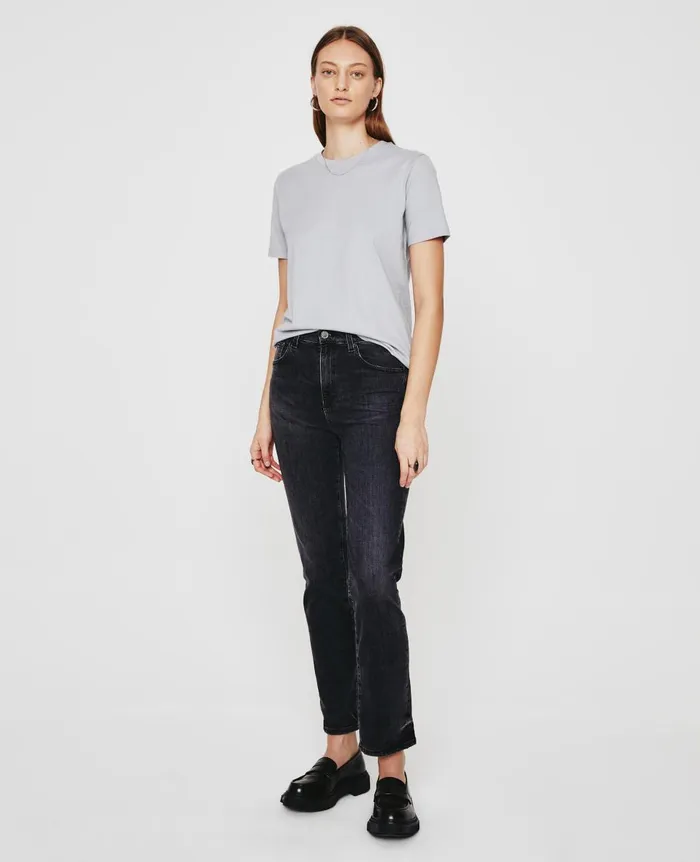 AG Jeans Jagger Crew White Sands Women Tees and Tanks AG Jeans Jagger Crew White Sands Women Tees and Tanks