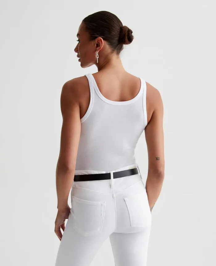 AG Jeans Jaxon Tank True White Women Tees and Tanks AG Jeans Jaxon Tank True White Women Tees and Tanks