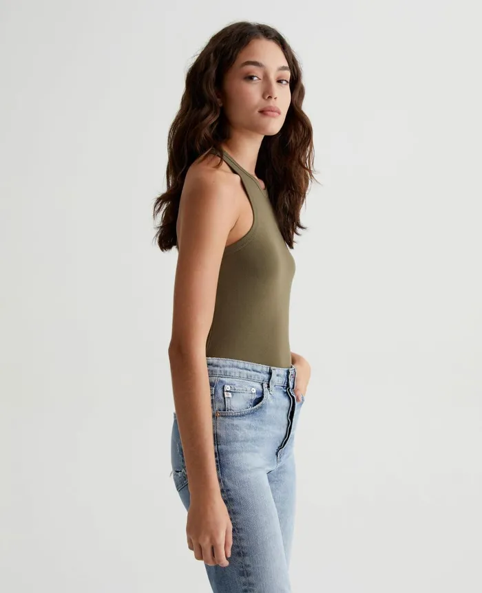 AG Jeans Olive Tank Shady Moss Women Tees and Tanks AG Jeans Olive Tank Shady Moss Women Tees and Tanks