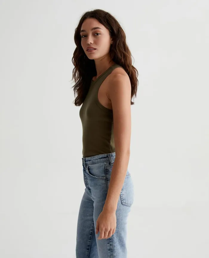 AG Jeans Olive Tank Shady Moss Women Tees and Tanks AG Jeans Olive Tank Shady Moss Women Tees and Tanks