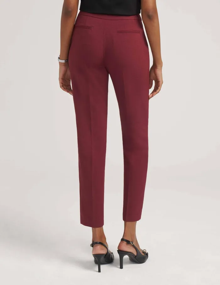 Anne Klein Anne Crepe Bowie Pant Chianti Women Clothing