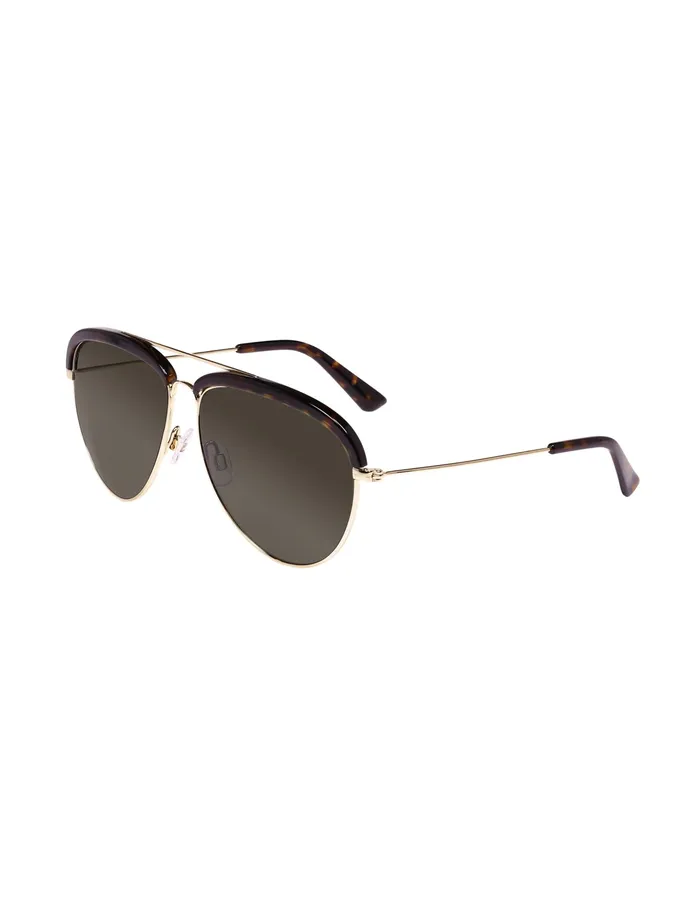 Anne Klein Aviator Combo Sunglasses Gold Women Accessories