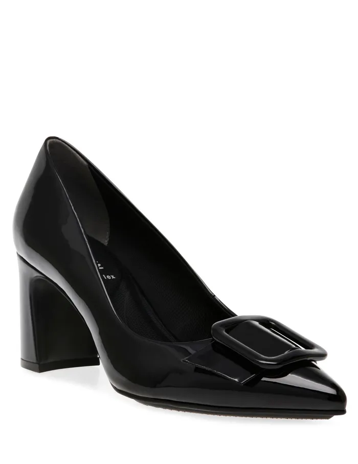 Anne Klein Baretta Dress Pump Black Patent Women Shoes