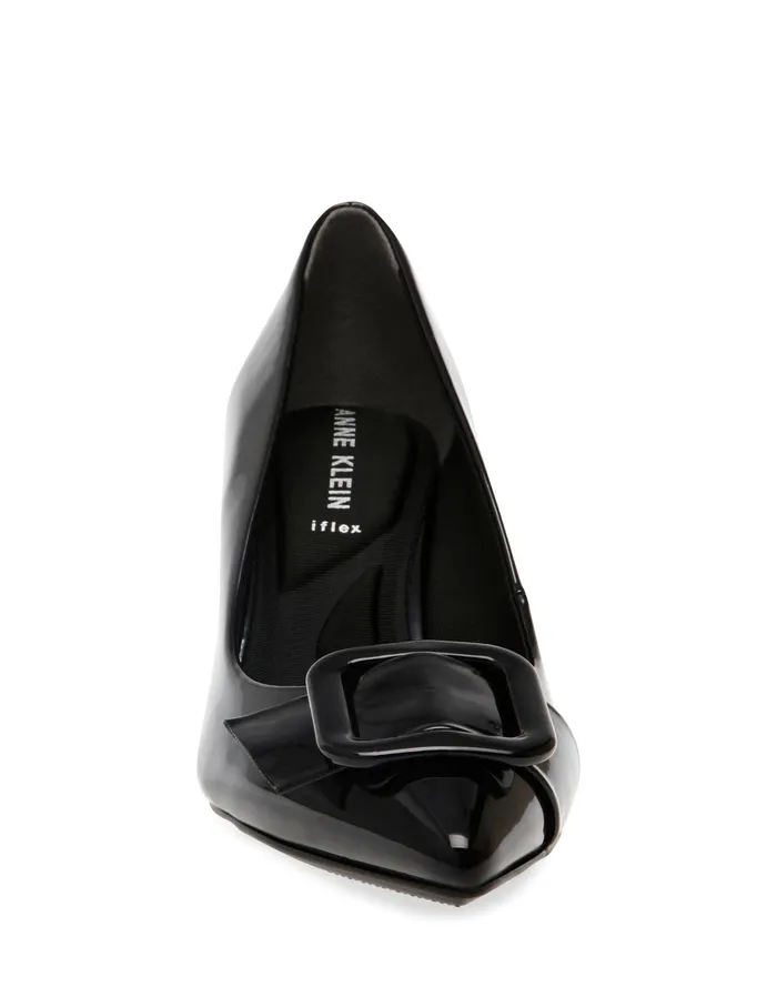 Anne Klein Baretta Dress Pump Black Patent Women Shoes