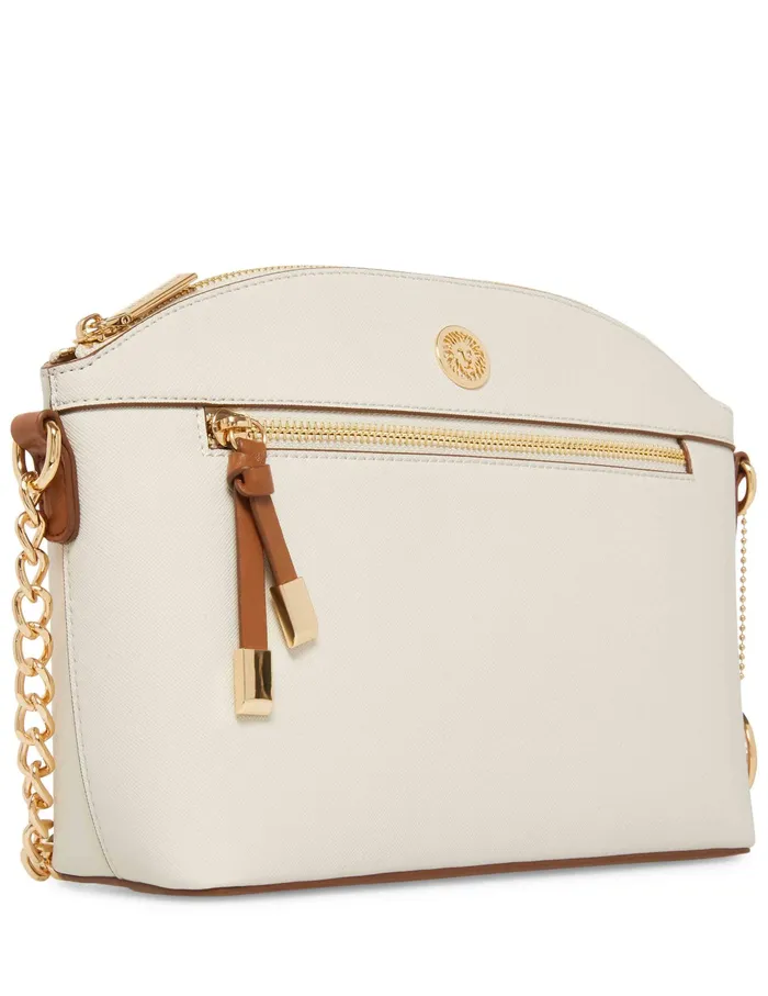 Anne Klein Curved Crossbody Chalk Women Handbags