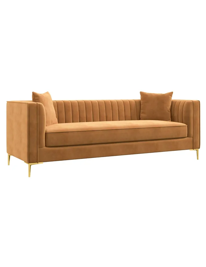 Anne Klein Nizzoli Orange 91034 Velvet Sofa Orange Women Home