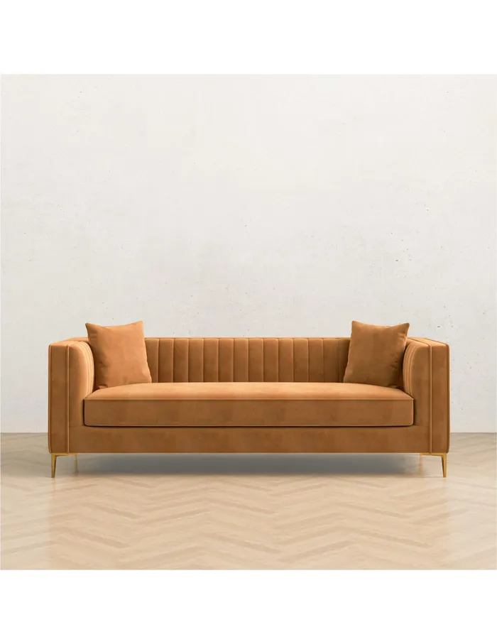 Anne Klein Nizzoli Orange 91034 Velvet Sofa Orange Women Home