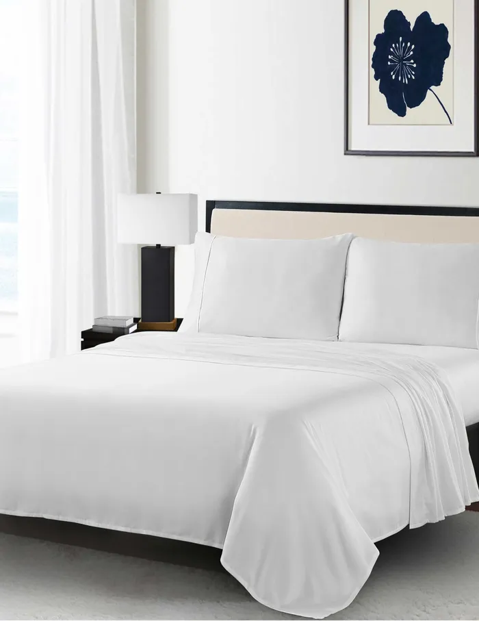 Anne Klein Reverie AntiMicrobial Sheet Set White Women Home