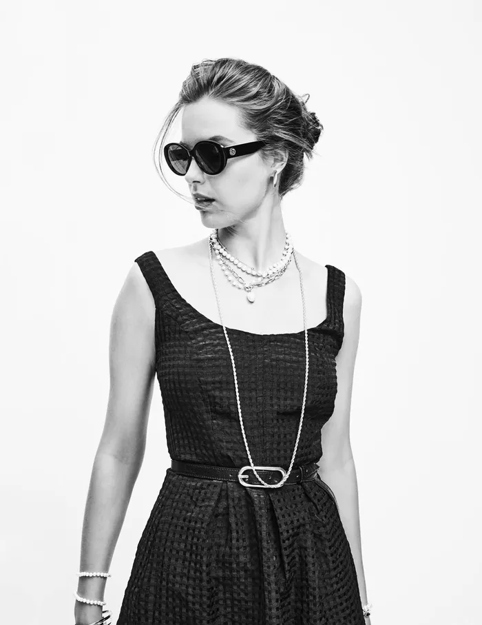 Anne Klein Vintage Round Sunglasses Black Women Accessories