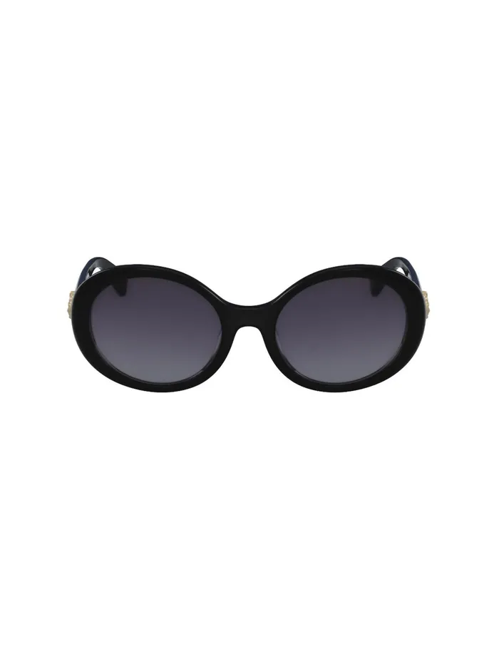 Anne Klein Vintage Round Sunglasses Black Women Accessories