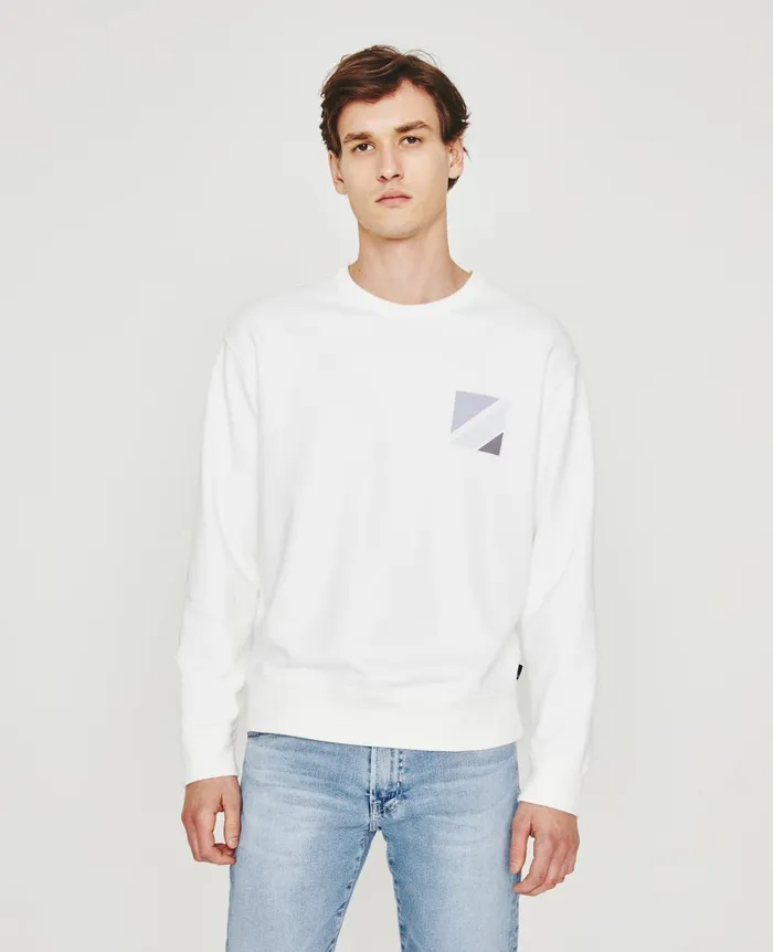 Arc Crew Geo Cube Exwhite Men AG Jeans Tees