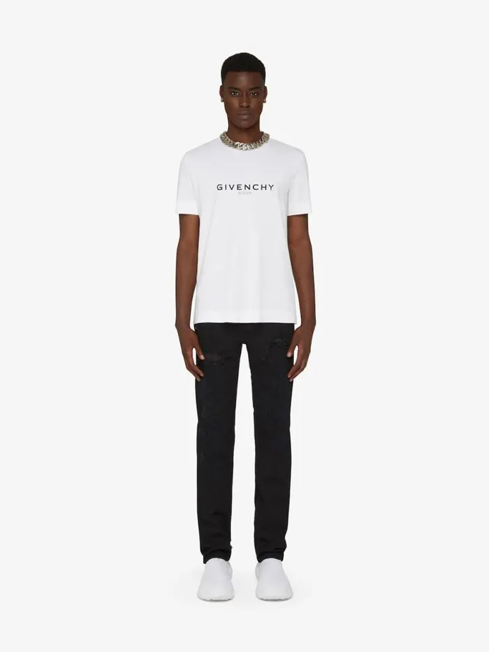 Archetype Slim Fit TShirt In Cotton White Men Givenchy TShirts