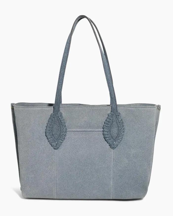 Artisan Work Tote Denim Leather Women Aimee Kestenberg Tote Bags