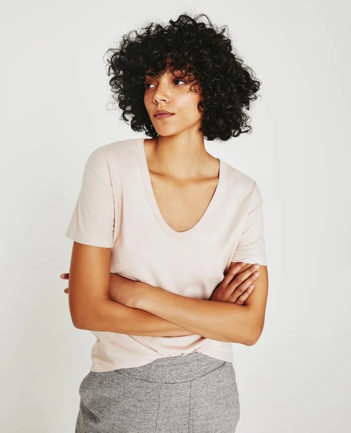 Aspen U Vintage Pink Women AG Jeans Tees and Tanks
