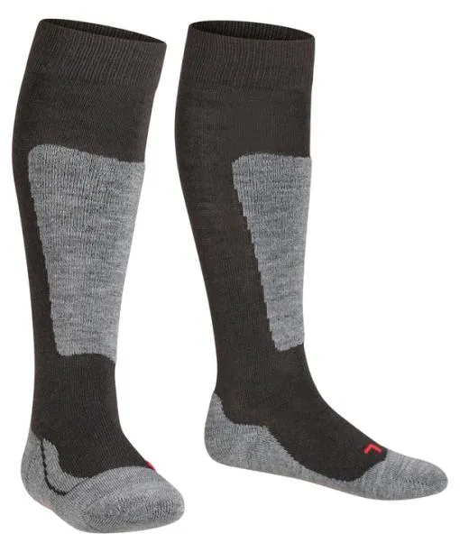Babies and Kids Active Ski Kids Kneehigh Socks Black FALKE Knee High Socks