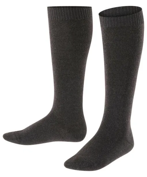 Babies and Kids Comfort Wool Kids Kneehigh Socks Anthramel FALKE Knee High Socks