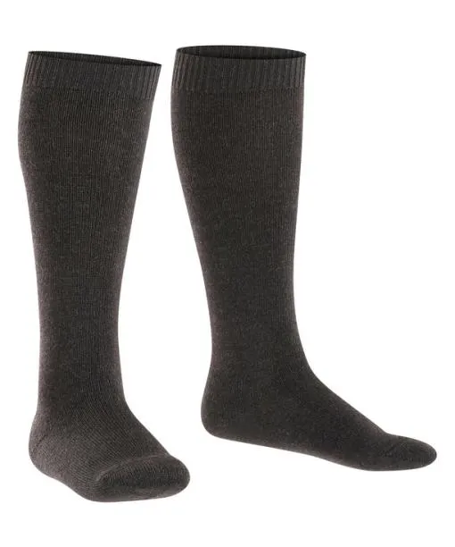 Babies and Kids Comfort Wool Kids Kneehigh Socks Anthramel FALKE Knee High Socks