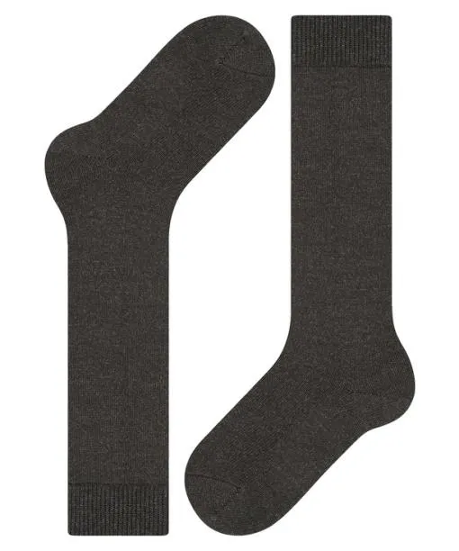 Babies and Kids Comfort Wool Kids Kneehigh Socks Anthramel FALKE Knee High Socks