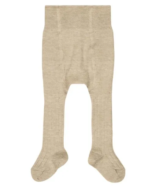Babies and Kids Cosy Rib Babies Tights Sand Mel FALKE Tights and Leggings