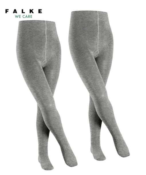 Babies and Kids Family 2Pack Kids Tights Light Grey FALKE Tights and Leggings