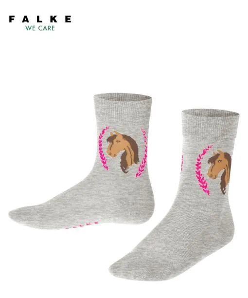 Babies and Kids Horse Kids Socks Light Grey FALKE Socks