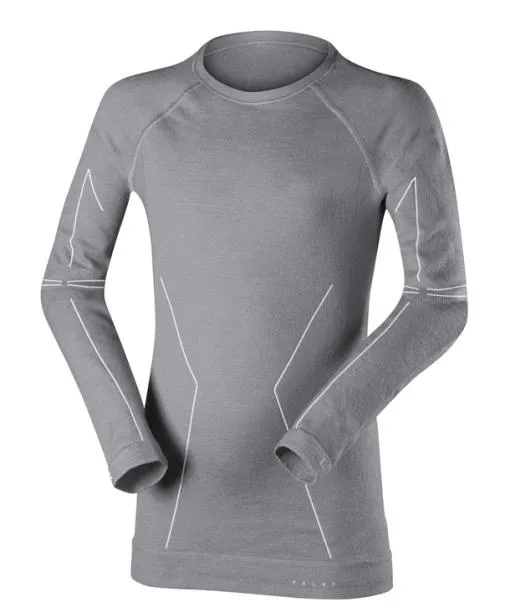 Babies and Kids Kids TShirt WoolTech Grey FALKE Base Layer