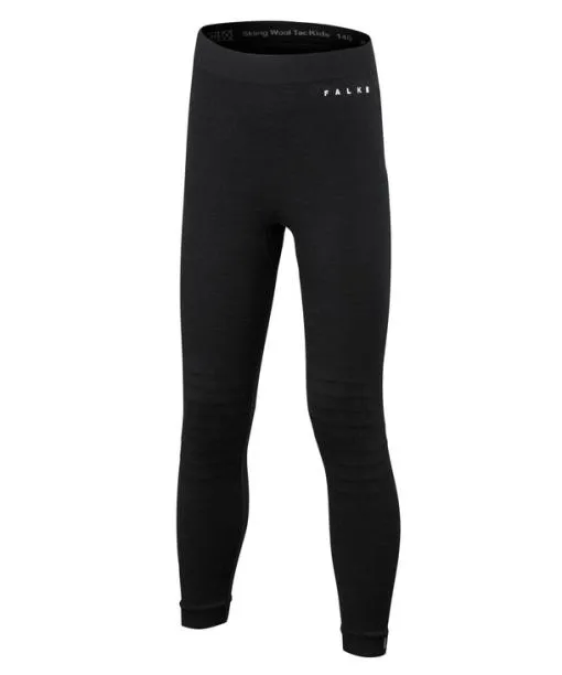 Babies and Kids Kids Tights WoolTech Black FALKE Base Layer