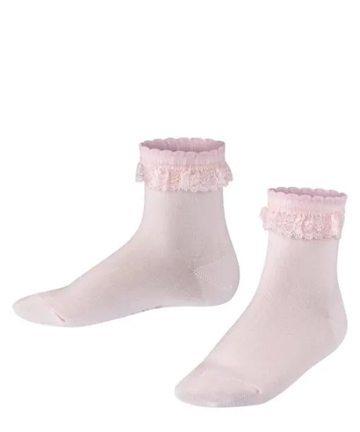 Babies and Kids Romantic Lace Kids Socks Powder Rose FALKE Socks