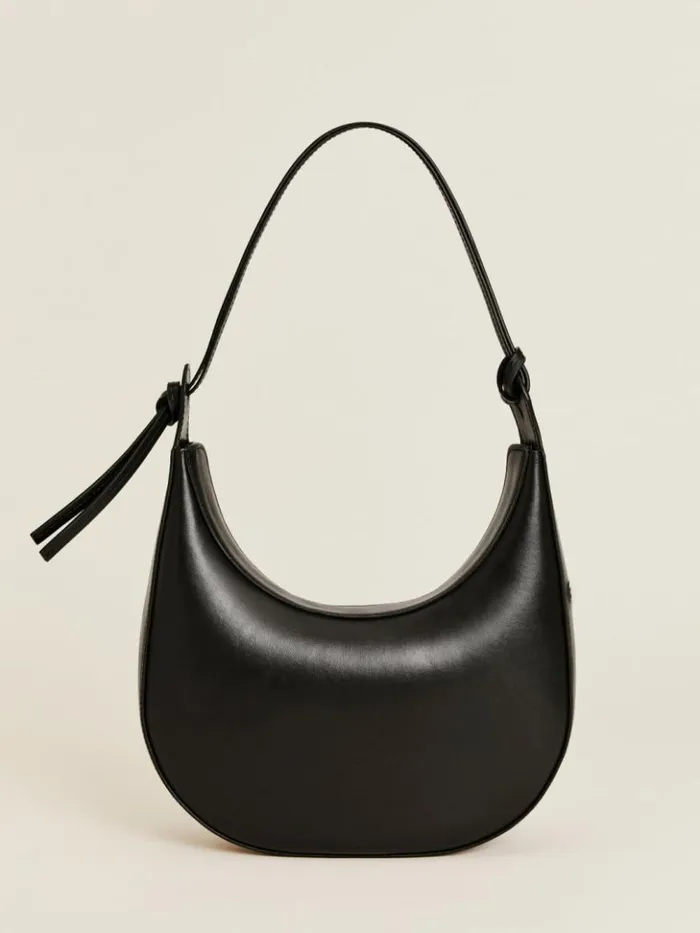 Bags The Reformation Medium Rosetta Shoulder Bag Black Mirum Vegan Leather